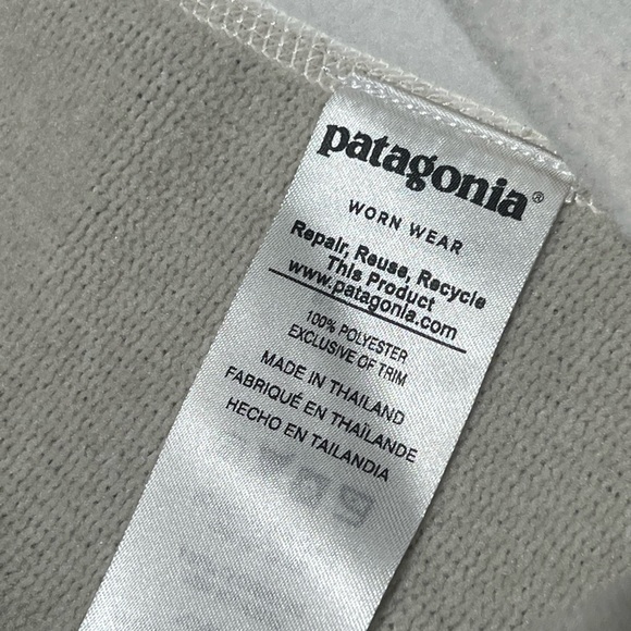 Patagonia Women's Better Sweater Knit High Neck Full Zip Oyster White Jacket M - Picture 6 of 9